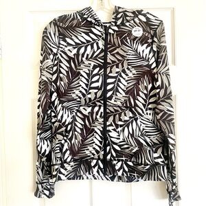 NWOT Hurley Palm Party Long Sleeve Zip Hoodie Rashguard